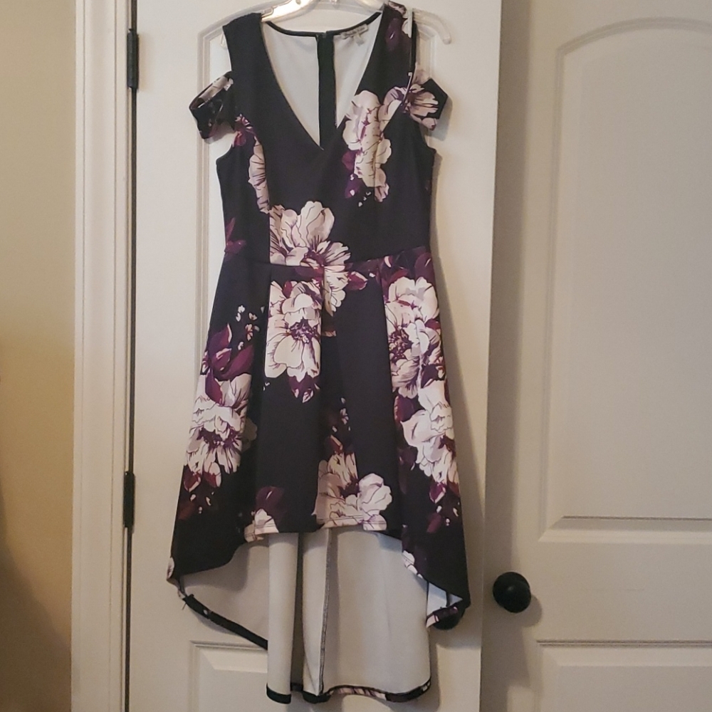 Charlotte Russe Cold Shoulder High Low Dress